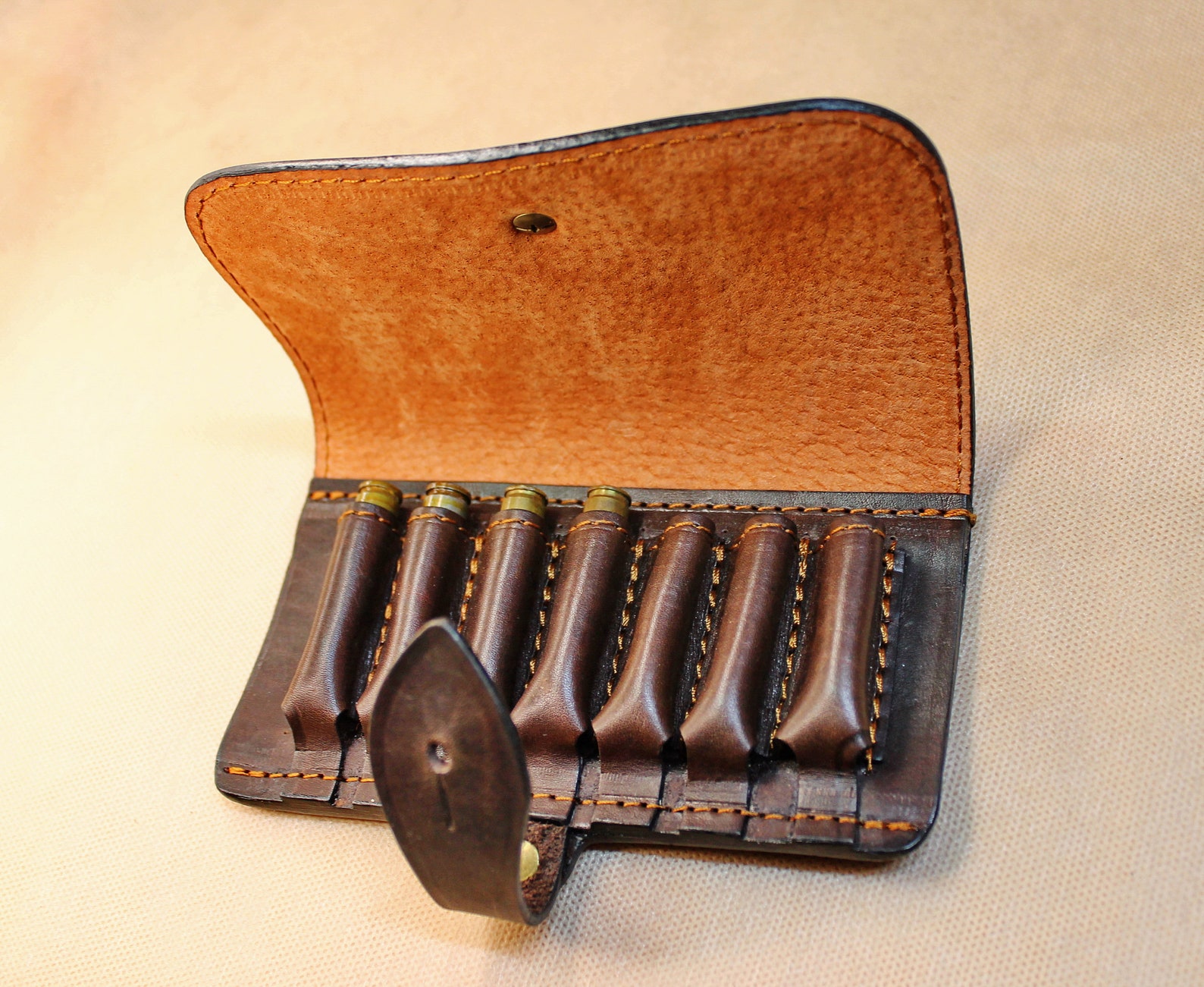 Leather Ammo Pouch Hunting Ammo Wallet Ammunition Carrier Etsy