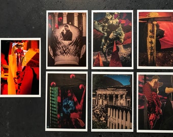 Postkarte “Berlin Pop Art Collagen - Kunstdruck”; 1 aus 7 oder 3er Set oder 5er Set