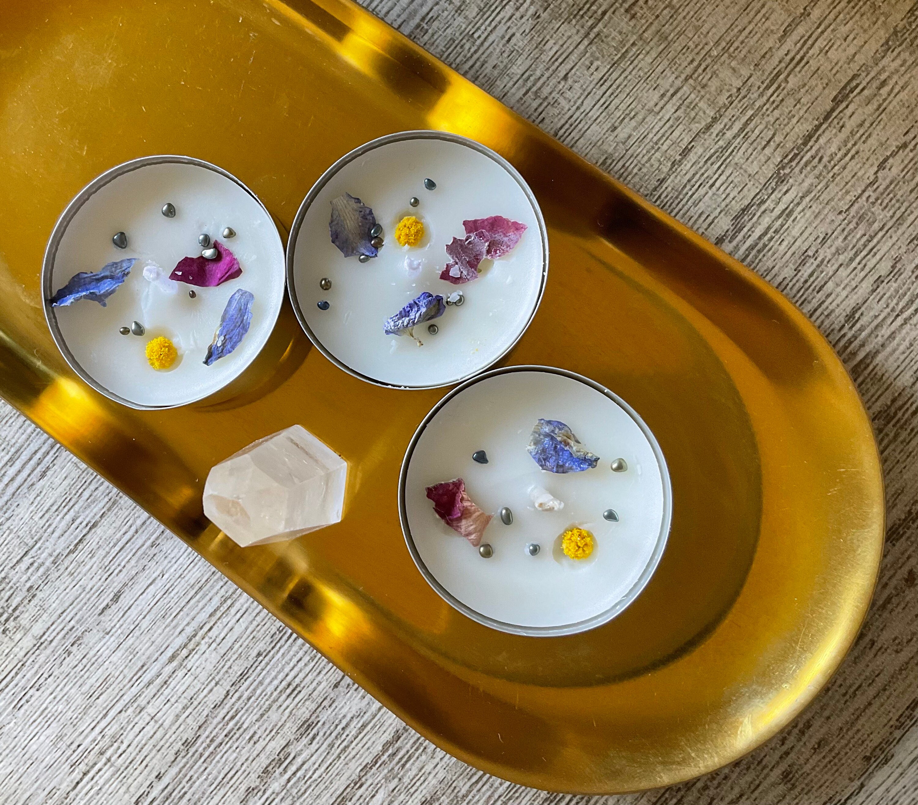 Bougies Fleurs Séchées Bio