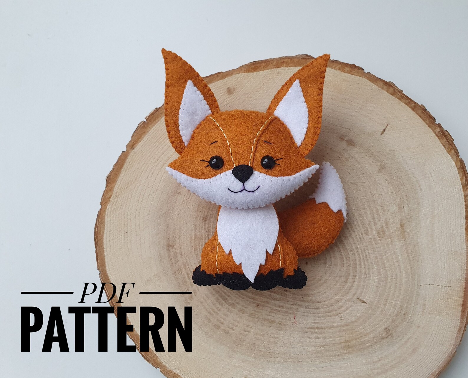 Fox pdf. Felt Fox pattern.