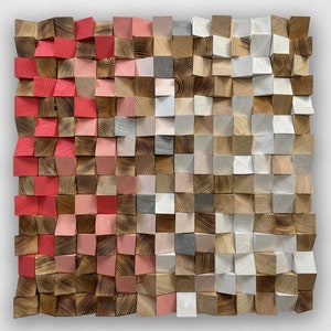 Acoustic Panel, Wood Wall Art, Acoustic Diffuser, textured wood art, bedroom artwork, office decoration, Reclaimed Art,Texture wood wall art