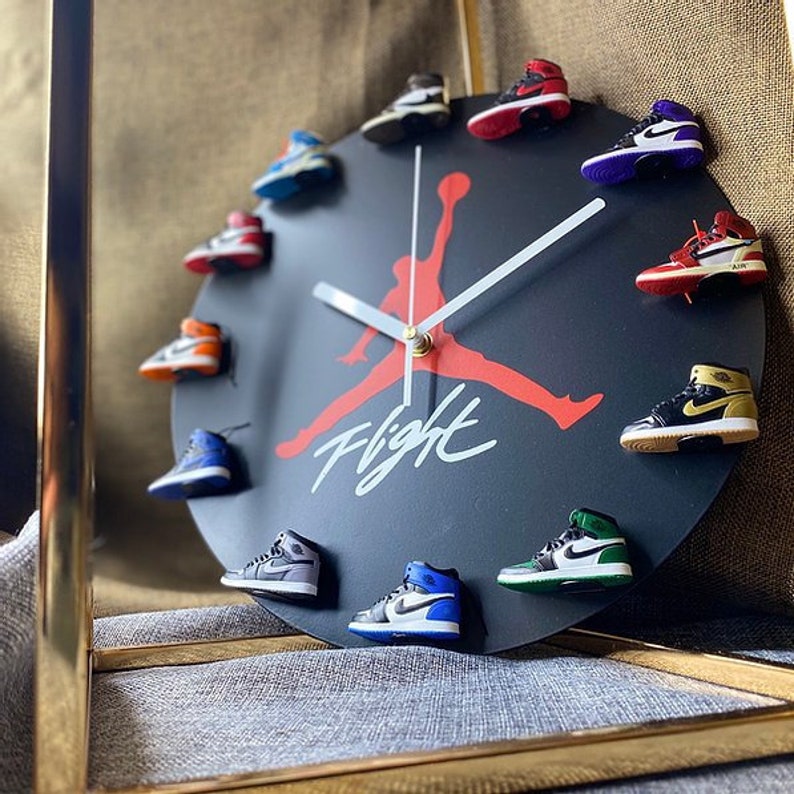 jordan 3d mini sneaker clock