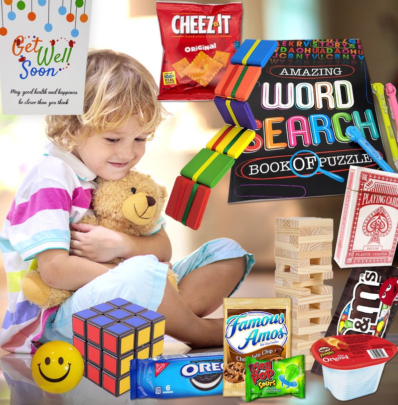 Ultimate GET WELL GIFT basket package for kids Care package Etsy