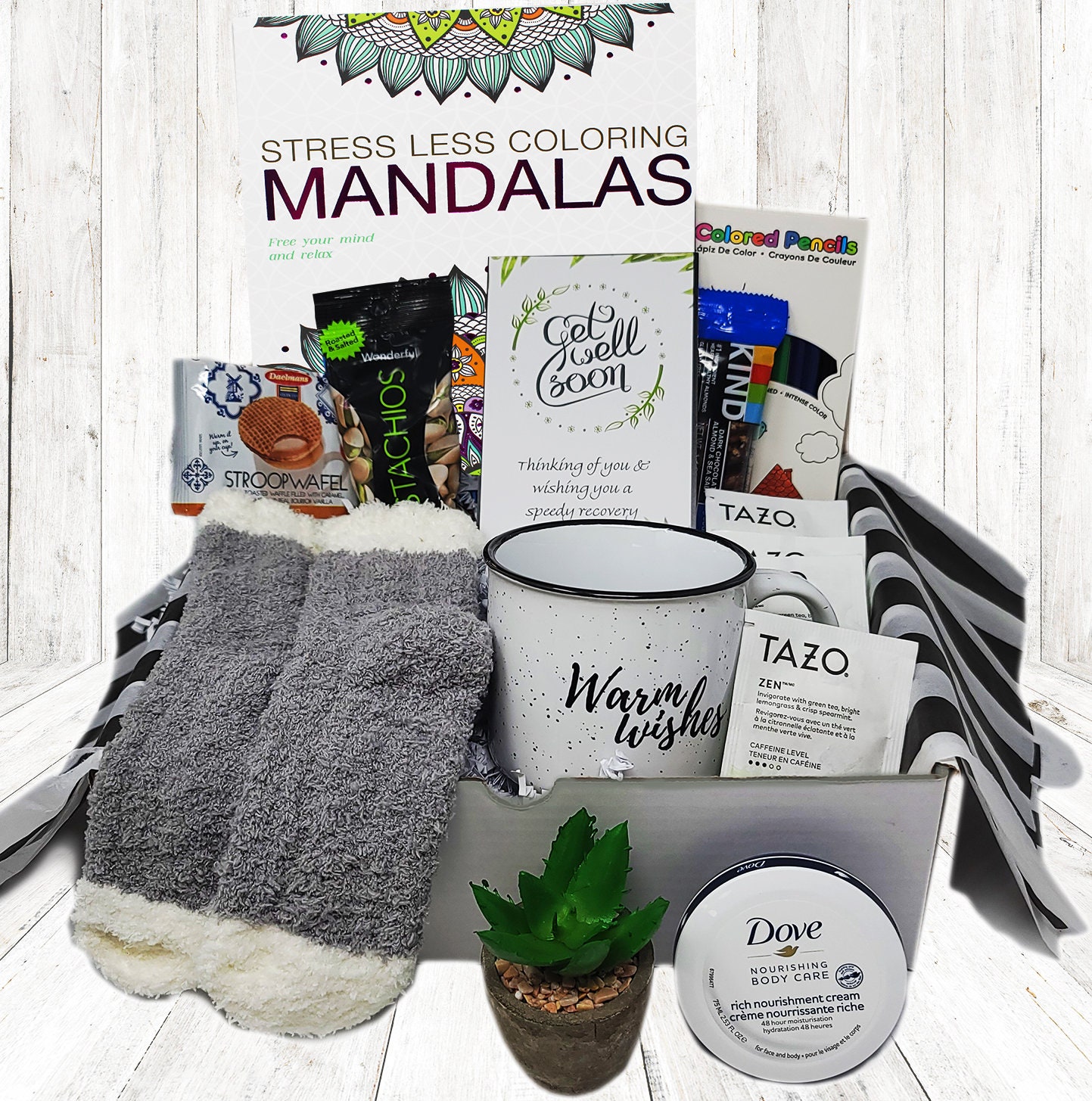 Get Well Soon Gift Basket Care Package for Women Surgery Etsy