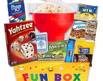 Game Night Gift California, Family Game – Cards & Board Games, Popcorn Maker, Snacks,  candy Housewarming Gift Families, Birthday, College