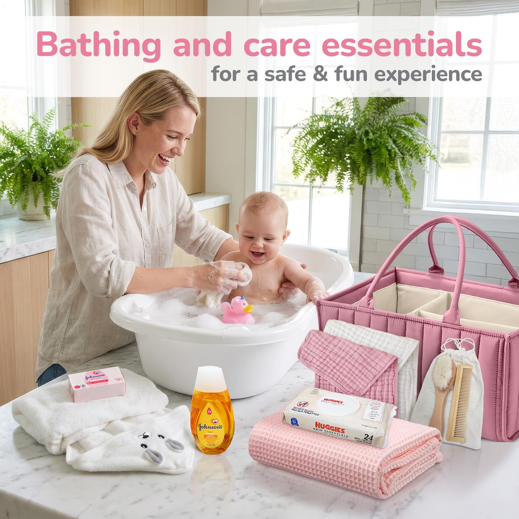 Premium New Baby Girl Gift Basket | Newborn Essentials Care Package in ...