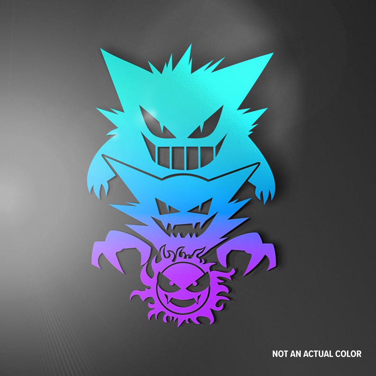 Ghostly Trio Gengar, Haunter, Gastly Pokémon Vinyl Decal, video game,…