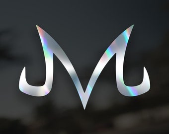 Vinyl Decal Majin M Vegeta M Decal
