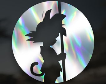 Vinyl Decal Young Goku Silhouette Decal