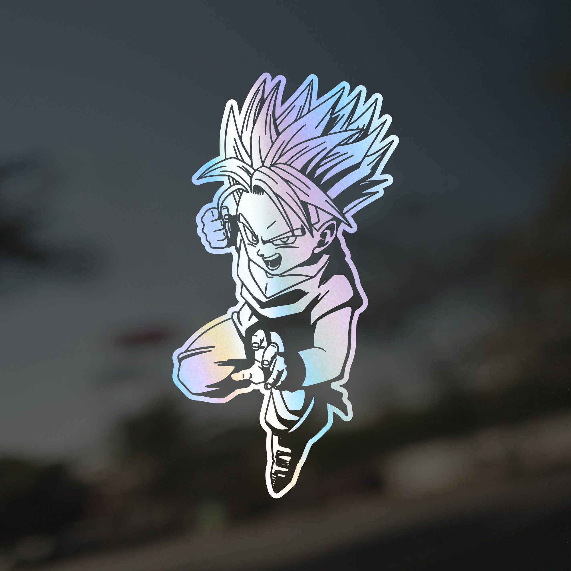 Vinyl SSJ Teen Trunks Decal DBZ 4 x 8.13 Etsy