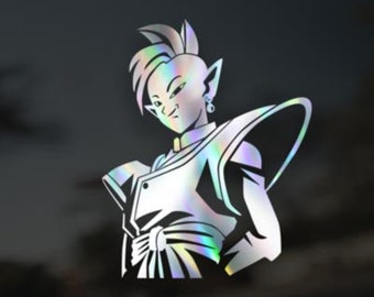 Vinyl Decal Zamasu Stare 5.45"w x 6.28"h