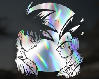 Vinyl Decal Goku vs Vegeta Stare
