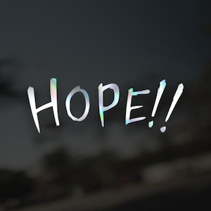 Vinyl "HOPE" Capsule Corp Trunks Time Machine Logo Decal