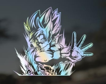Vinyl Decal Super Saiyan Goku Blast II Decal