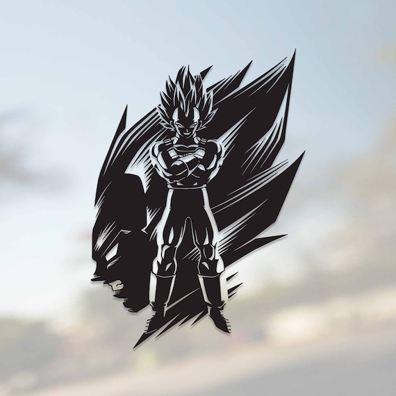 Dragon Ball Vegeta SSJ2 Attack 3- 6 Vinyl Decal Stickers