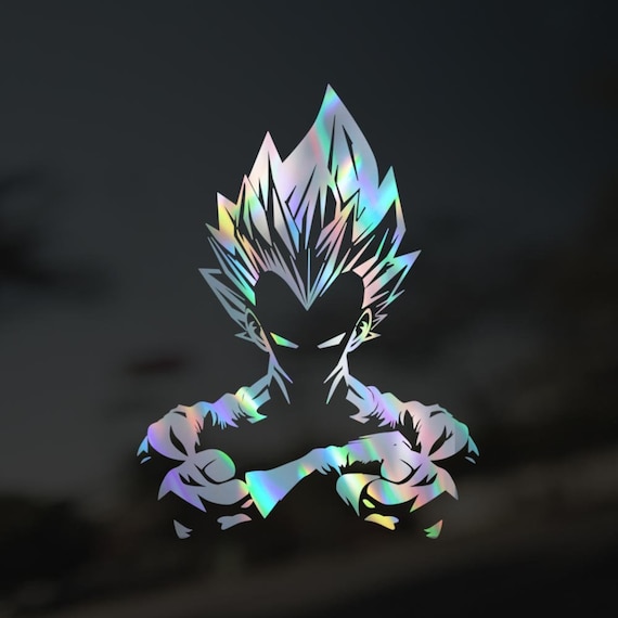 Stickers Vegeta 28×15 Cm - Autocollant Bleu Dragon Ball Z, Collection Lazio