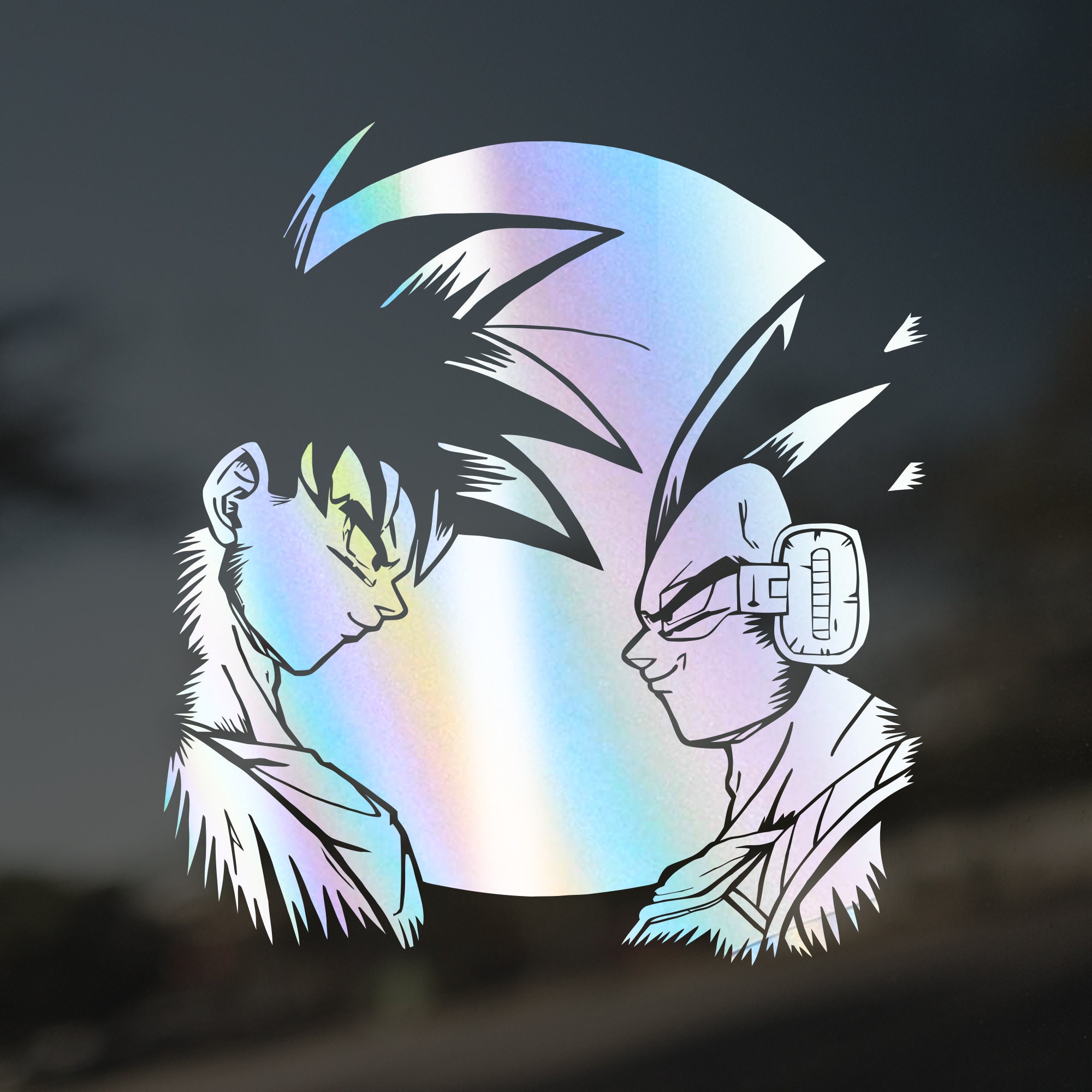 Vinyl Decal Goku Vs Vegeta Stare - Etsy Vinyl Decal Goku Vs Vegeta Stare - Etsy