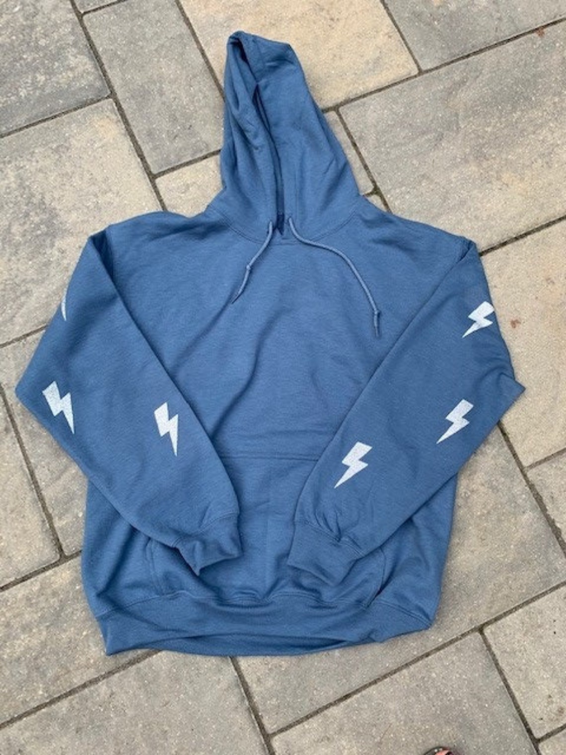 Lightning Bolt Sleeve Hoodie Etsy Israel