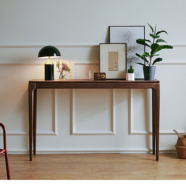 Black Walnut Console Table with Drawer, Entry table, Housewarming Gift, Gift for the Home, Wedding Gift, House Warming Gift, Renovation Gift