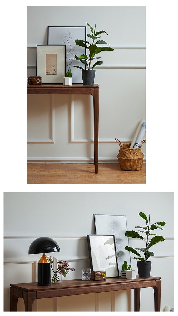 Modern black console table with drawers deals