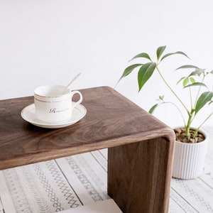 Black Walnut Side Table, End Table, Housewarming Gift, Gift for the Home, Wedding Gift, House Warming Gift, Renovation Gift image 8