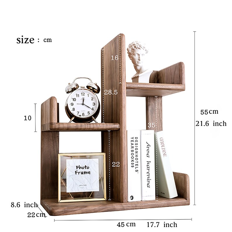 Black Walnut Desk Organizer Etsy