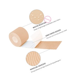 Trans Tucking Tape - Latex Free Strong Adhesive Breathable Tucking Tape- Trans Men Chest Binding Tape - Trans Tucking, Packing - Trans Men