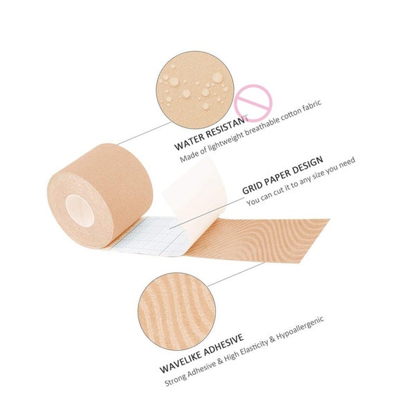 Trans Tucking Tape - Latexfreies stark klebendes Atmungsaktives Tucking Tape - Trans Men Brustbindeband - Trans Tucking, Verpackung - Trans Men