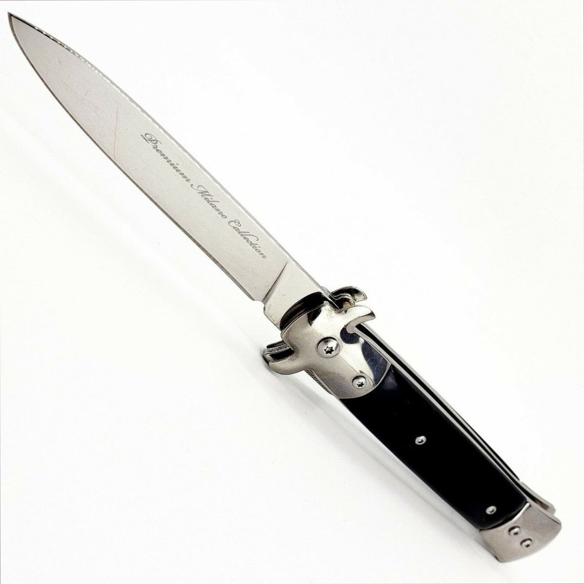 9 Italian Milano Folding Pocket Knife Spring Assisted Etsy