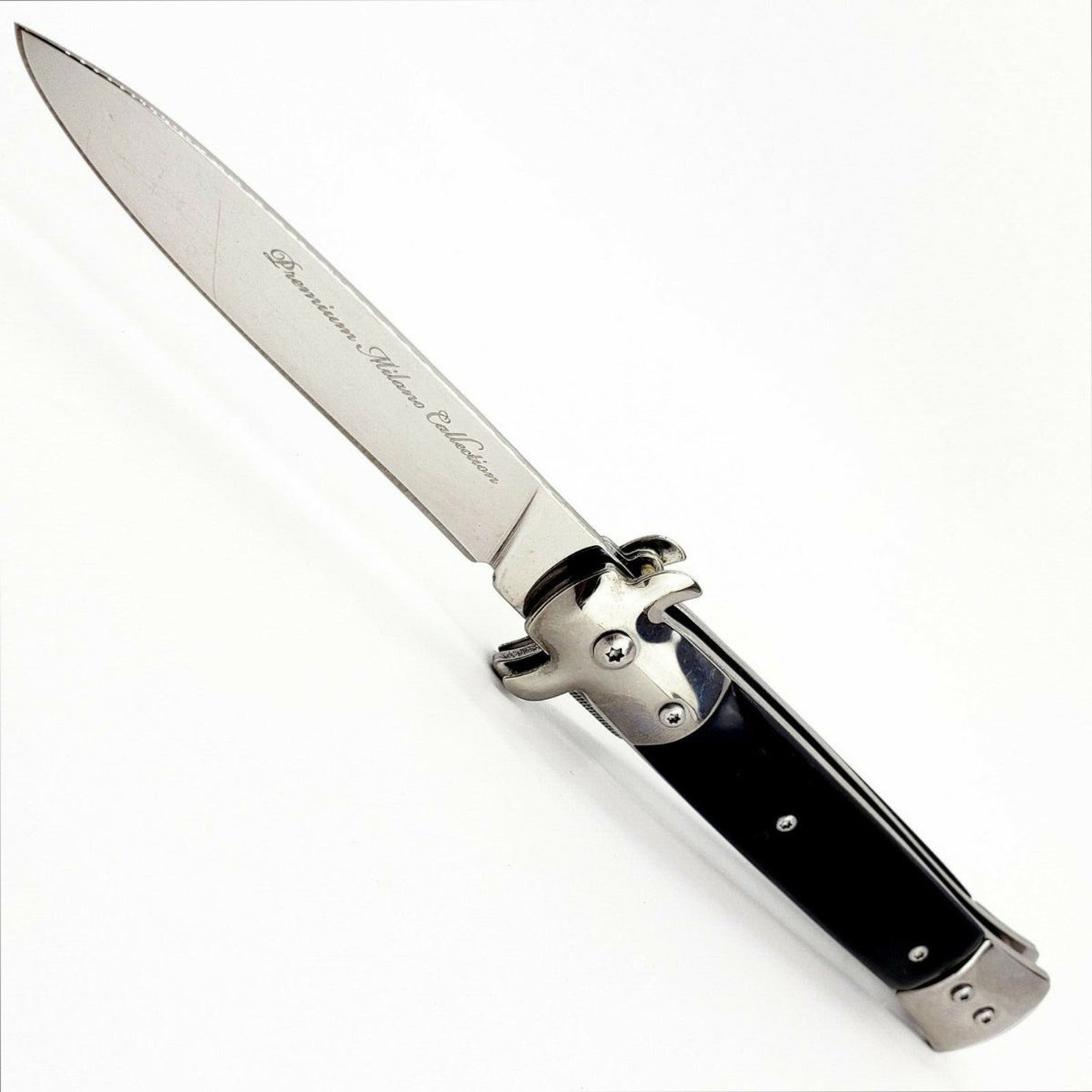 9 Italian Milano Folding Pocket Knife Spring Assisted Etsy