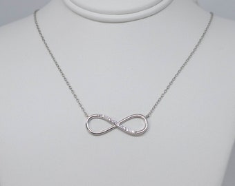 Infinity Necklace in Sterling Silver