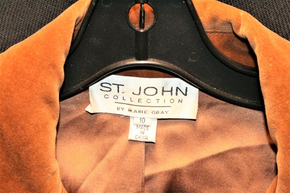 Vintage Brown  Jacket St. John Collection by Mari… - image 5