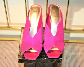 Pink Wedge Heel Shoes - Etsy
