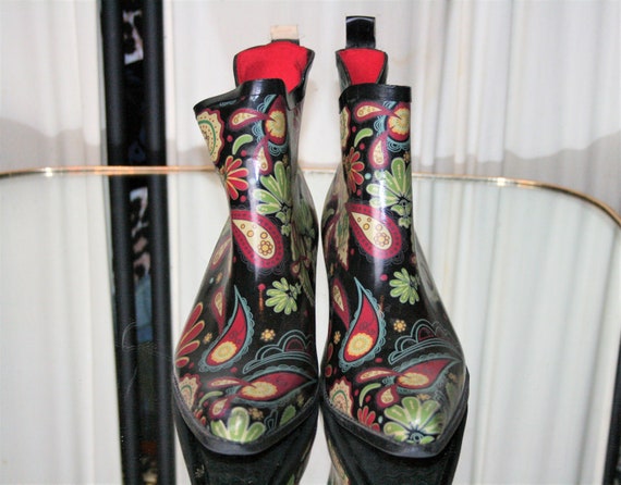 ladies western rain boots