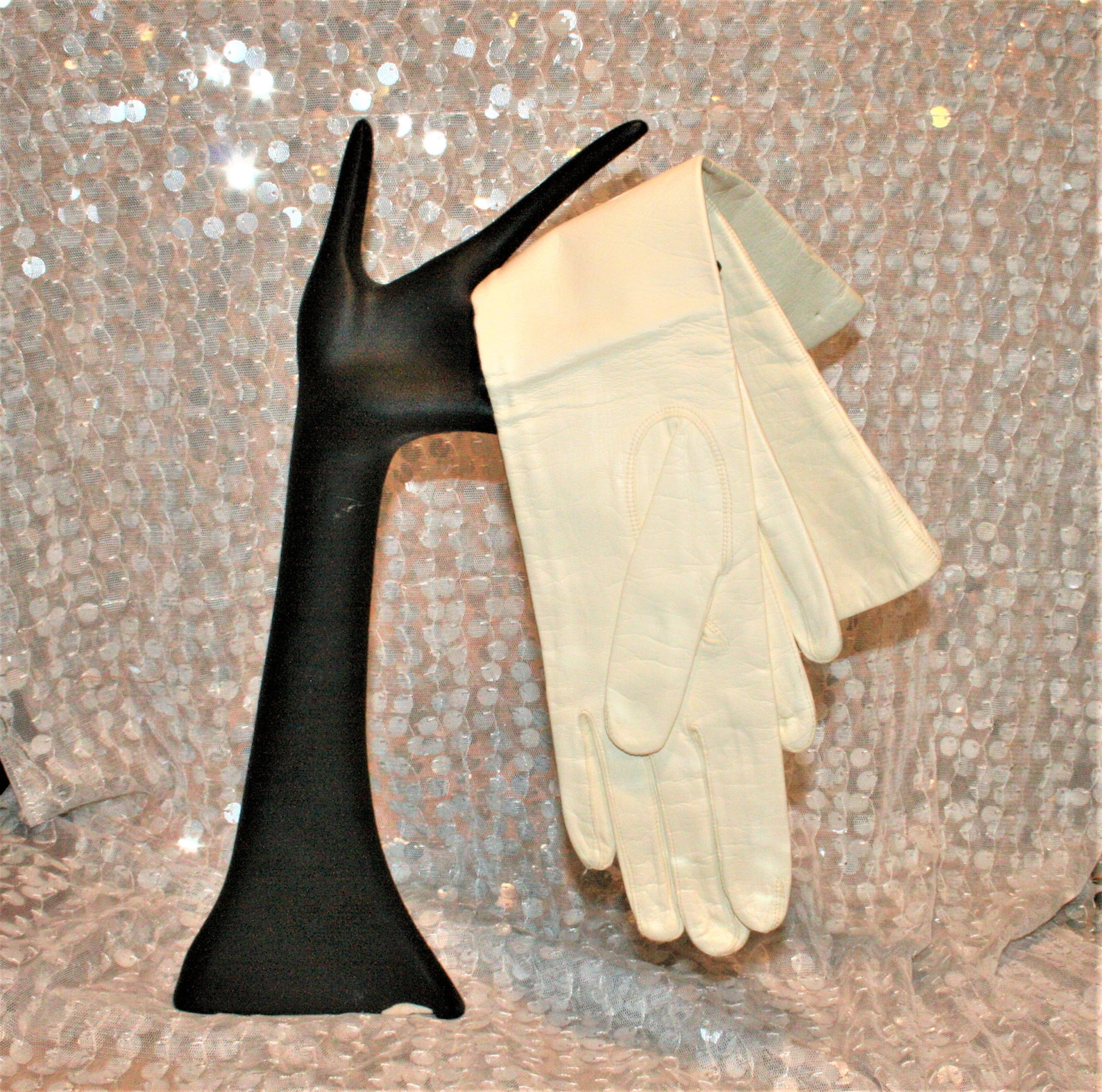 Vintage Silk Evening Gloves Etsy