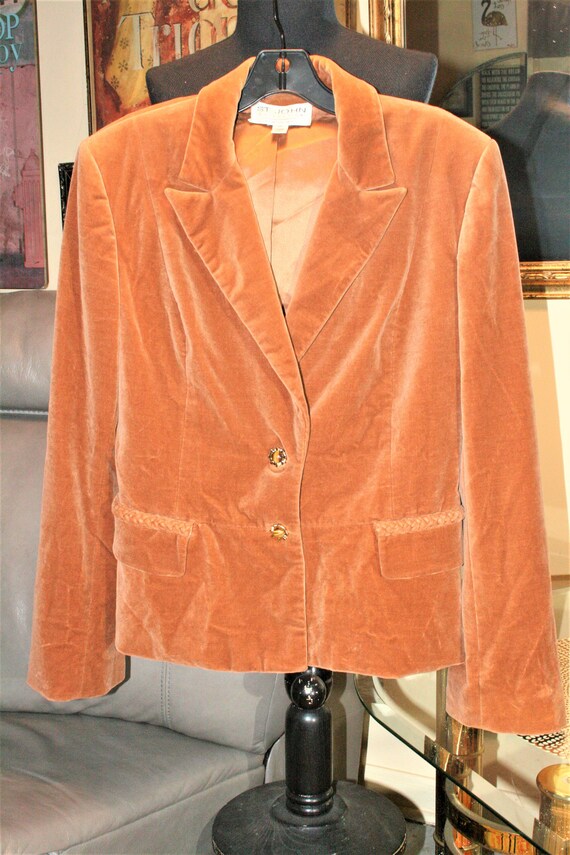 Vintage Brown  Jacket St. John Collection by Mari… - image 2