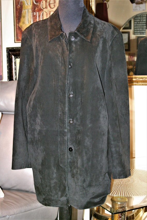 Valerie Stevens Black Suede Jacket