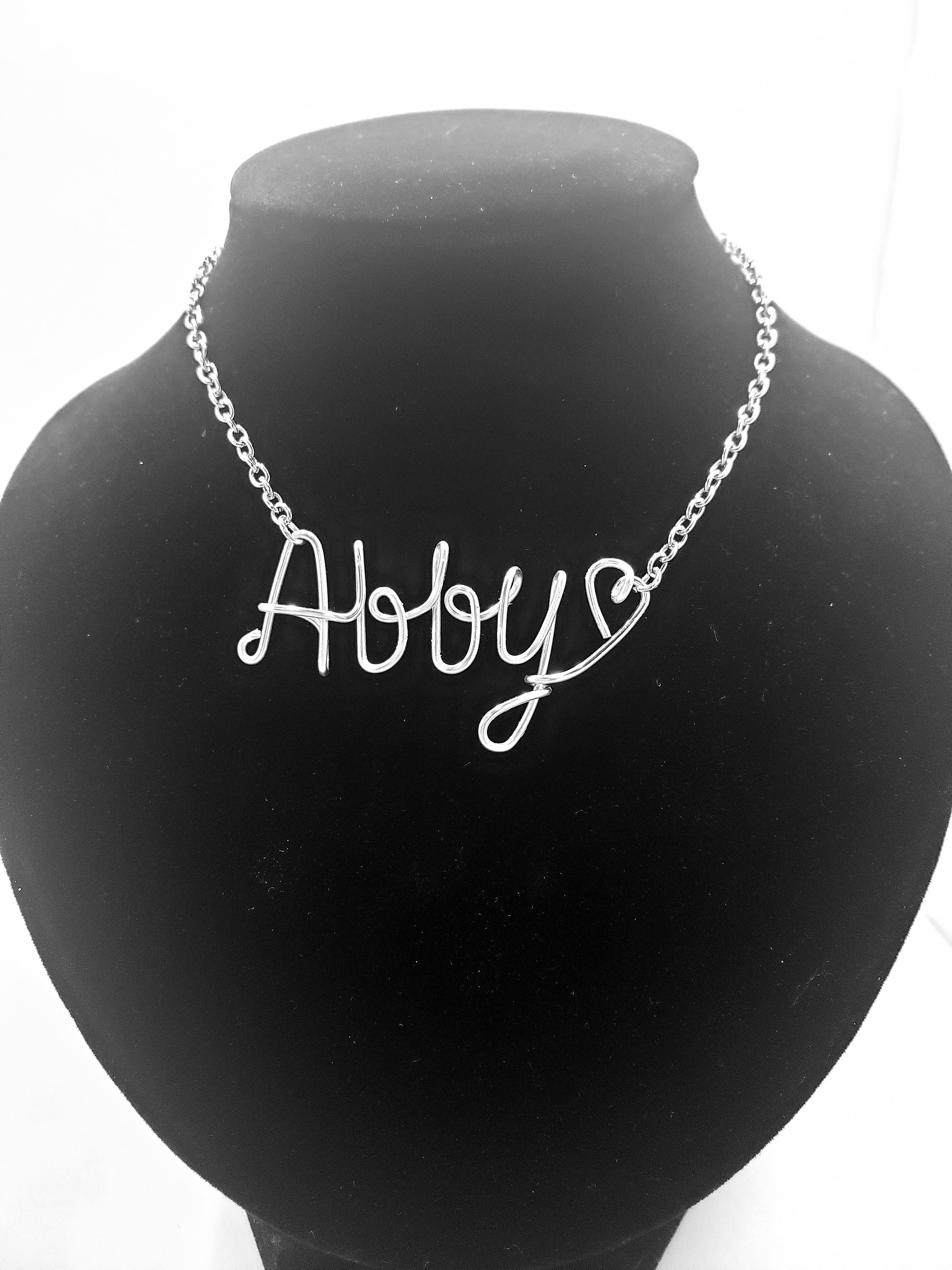 Wire Name Necklace/ Personalized Name Necklace / Customized Name