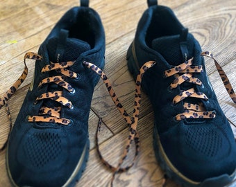 ¡Cordones originales de piel de leopardo!