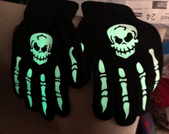 Halloween leuchtende Skelett Handschuhe