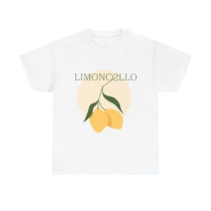 Limoncello Tshirt | Lemon T-Shirt – 100% Cotton Citrus Tee | Italian Lemon Amalfi Coast Shirt | Graphic Tees | Unisex | Holiday Tshirt