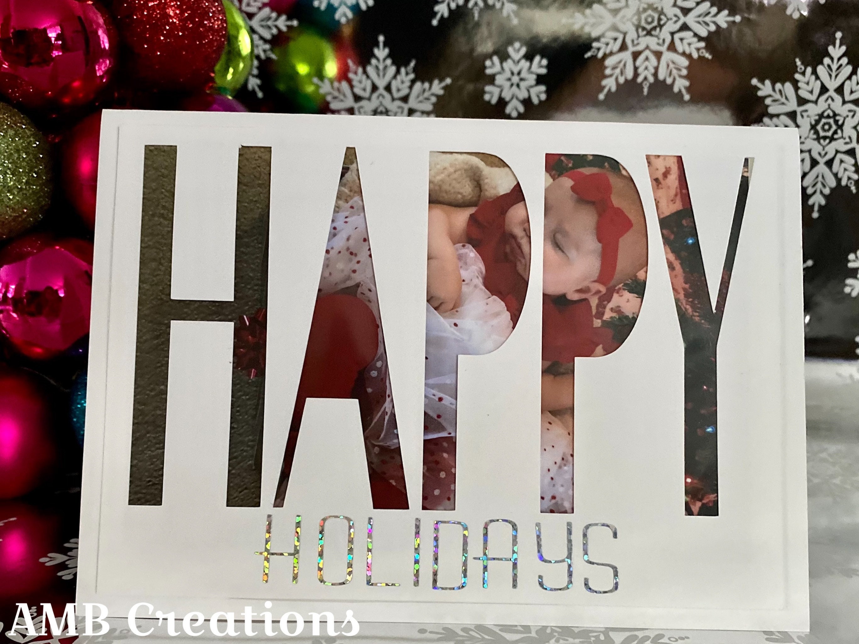 Photo Card with Embossed Envelope Etsy