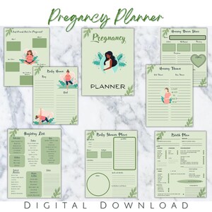 Pregnancy Planner Printable | Pregnancy Journal | Pregnancy Organizer | Pregnancy Diary | US Letter Size | Instant Download