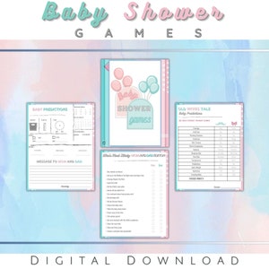 Baby Shower Games Printable | Baby Shower Printable Games | Baby Party  Games| Printable Baby Party Games | Baby Shower | Instant Download