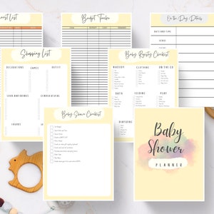 Baby Shower Planner Printable | Baby Shower Complete Checklist | Baby Shower Party | Baby Shower Planning | Baby Event INSTANT DOWNLOAD