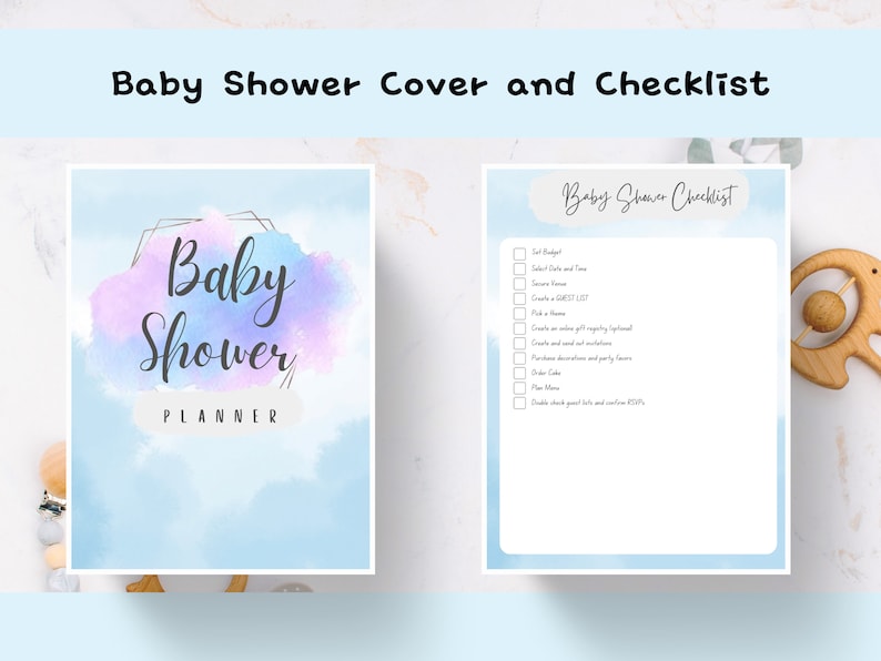 Baby Shower Planner Printable | Baby Shower Complete Checklist | Baby ...