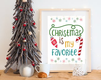 Christmas Printable Wall Art, Christmas Printable Decor, Christmas Prints, Christmas Download, Set of 2 Christmas Prints