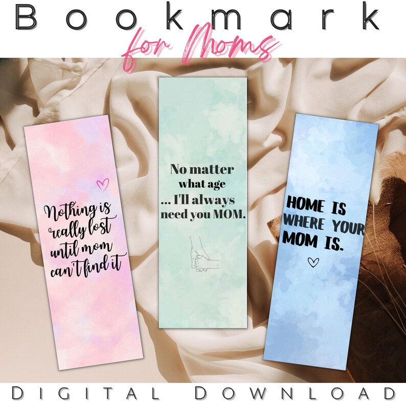 Bookmark for Moms Printable Printable Bookmarks for Wife for Mothers