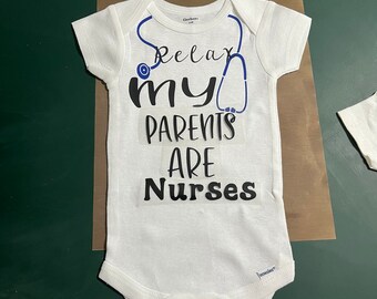 Nurse parents baby onesies