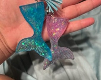 Mermaid tail keychain